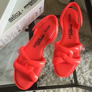 Melissa Women's Tube Jeremy Scott Jelly Orange
